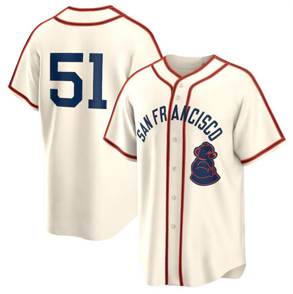 San Francisco Giants #51 Jung Hoo Lee Cream AmberGomez 2024 Rickwood Classic Stitched Jersey