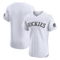 Colorado Rockies White AmberGomez Home Elite Jersey