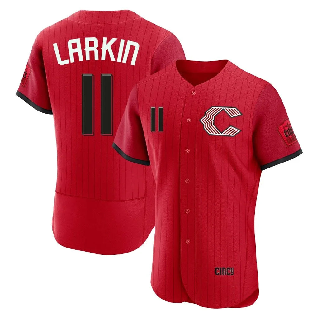 Cincinnati Reds #11 Barry Larkin Player Red AmberGomez 2026 City Connect Limited Elite Home Stitched Jerseys