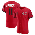 Cincinnati Reds #11 Barry Larkin Player Red AmberGomez 2026 City Connect Limited Elite Home Stitched Jerseys