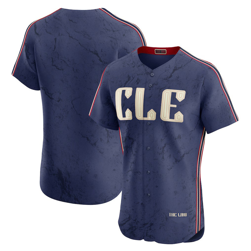 Cleveland Guardians Navy AmberGomez City Connect Elite Jersey