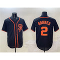 San Francisco Giants #2 Willy Adames Black AmberGomez Cool Base Stitched Jersey