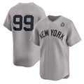New York Yankees #99 Aaron Judge Gray AmberGomez 2024 World Series Limited Stitched Jersey