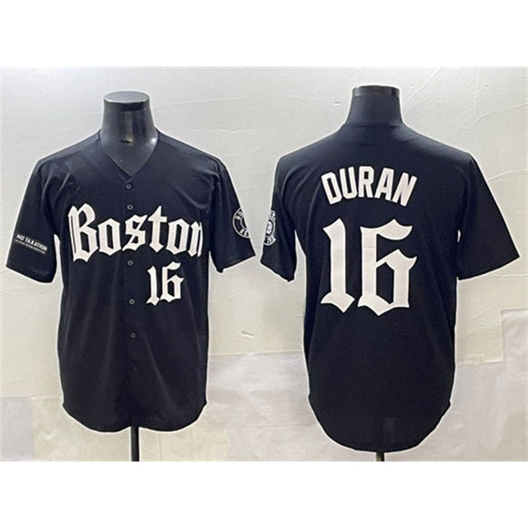 Boston Red Sox #16 Jarren Duran Black AmberGomez Gothic Vapor Limited Stitched Jersey