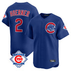 Chicago Cubs #2 Nico Hoerner Player Royal AmberGomez 150th Anniversary Limited Home Stitched Jerseys