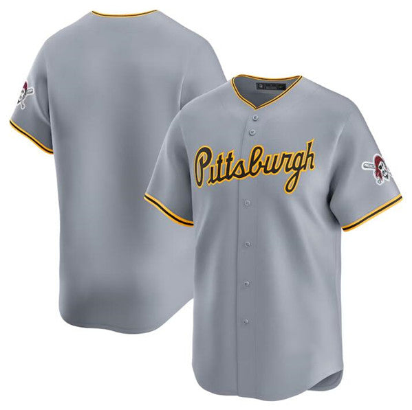 Pittsburgh Pirates Blank Gray AmberGomez Away Limited Stitched Jersey