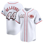 Cincinnati Reds #44 Elly De La Cruz White AmberGomez 2025 Speedway Classic Home Limited Stitched Jersey