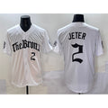 New York Yankees #2 Derek Jeter White AmberGomez 'Gothic Legacy Edition' Vapor Premier Limited Stitched Jersey