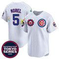 Chicago Cubs #5 Christopher Morel White AmberGomez 2025 Tokyo Series Limited Stitched Jersey