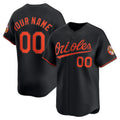 Custom Baltimore Orioles Black AmberGomez Alternate Limited Jersey