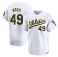 Oakland Athletics #49 Ryan Noda White AmberGomez Home Limited Stitched Jersey