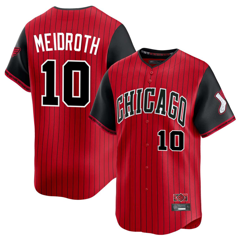 Chicago White Sox #10 Chase Meidroth Player Red AmberGomez City Connect Limited Home Stitched Jerseys