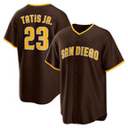 San Diego Padres #23 Fernando Tatis Jr. Brown AmberGomez Alternate Replica Player Jersey