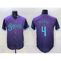 Arizona Diamondbacks #4 Ketel Marte Purple AmberGomez 2025 City Connect Limited Stitched Jersey