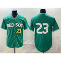 Boston Red Sox #23 Romy Gonz¨¢lez Green AmberGomez 2025 City Connect Limited Stitched Jersey