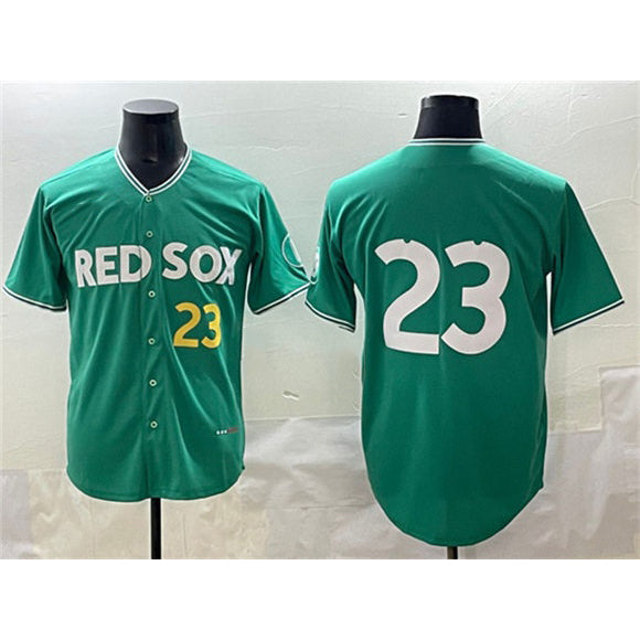 Boston Red Sox #23 Romy Gonz¨¢lez Green AmberGomez 2025 City Connect Limited Stitched Jersey