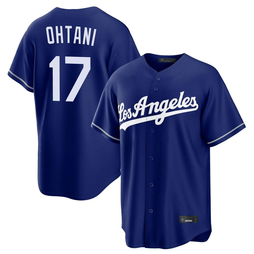 Los Angeles Dodgers #17 Shohei Ohtani Player Royal AmberGomez Game Stitched Jerseys