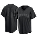 Los Angeles Angels #9 Zach Neto Player Black AmberGomez Pitch Fashion T-shirt Stitched Jerseys