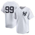New York Yankees #99 Aaron Judge White AmberGomez Home Limited Player Jersey