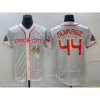 Houston Astros #44 Yordan Alvarez Number White AmberGomez 2023 City Connect Flex Base Stitched Jersey 3