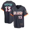 San Diego Padres #13 Manny Machado Obsidian AmberGomez 2026 City Connect Stadium Jersey