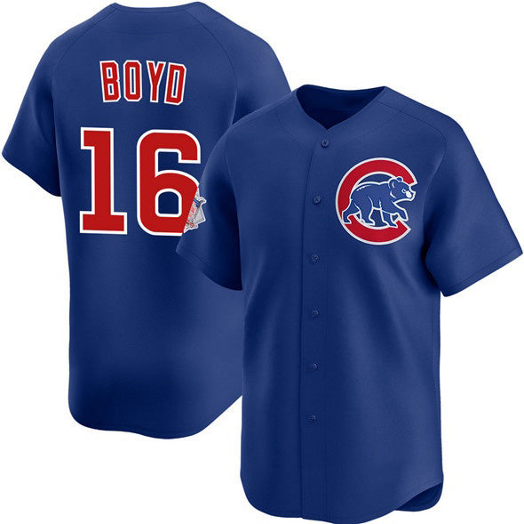 Chicago Cubs #16 Matthew Boyd Royal AmberGomez Limited Stitched Jersey