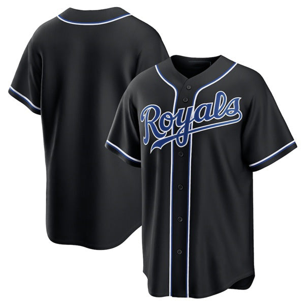 Kansas City Royals Blank Black AmberGomez Out Stitched Jersey