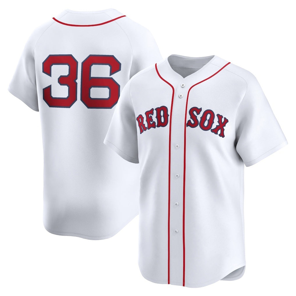 Boston Red Sox #36 Triston Casas White AmberGomez Home Limited Player Jersey