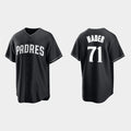 San Diego Padres #71 Josh Hader Black White AmberGomez Collection Jersey