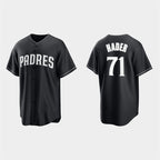 San Diego Padres #71 Josh Hader Black White AmberGomez Collection Jersey