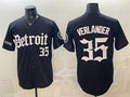 Detroit Tigers #35 Justin Verlander 2026 Black AmberGomez 'Motor Gothic Edition' Vapor Premier Limited Stitched Jersey