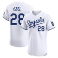 Kansas City Royals #28 Kyle Isbel Player White AmberGomez Alt Limited Elite Home Stitched Jerseys