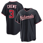 Washington Nationals #3 Dylan Crews Navy AmberGomez Alternate Replica Jersey
