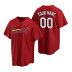 Custom St. Louis Cardinals Red AmberGomez Stitched Cool Base Jersey