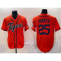 Detroit Tigers #25 Gleyber Torres Orange AmberGomez With Patch Vapor Premier Limited Stitched Jersey