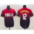 Philadelphia Phillies #12 Kyle Schwarber Red AmberGomez 2024 City Cool Base Jersey
