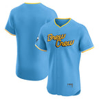 Milwaukee Brewers Powder Blue AmberGomez City Connect Elite Jersey