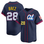 Detroit Tigers #28 Javier Baez Player Navy AmberGomez Limited American League All-Star Edition Stitched Jerseys