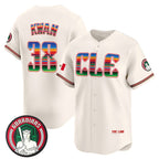 Cleveland Guardians #38 Steven Kwan Cream AmberGomez Mexico Vapor Premier Limited Stitched Jersey