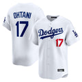 Los Angeles Dodgers #17 Shohei Ohtani Player White AmberGomez Limited Home Stitched Jerseys