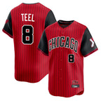 Chicago White Sox #8 Kyle Teel Player Red AmberGomez City Connect Limited Home Stitched Jerseys