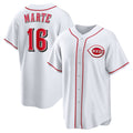 Cincinnati Reds #16 Noelvi Marte White AmberGomez Home Replica Jersey