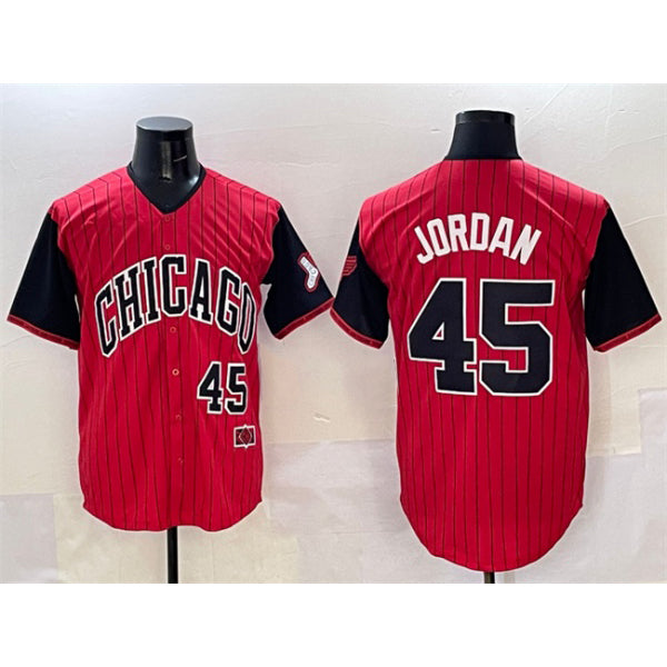 Chicago White Sox #45 Michael Jordan Red Black AmberGomez 2025 City Connect Limited Stitched Jersey