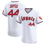 Los Angeles Angels #44 Ben Joyce Player White AmberGomez T-shirt Home Limited Elite Stitched Jerseys