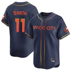 Houston Astros #11 Cam Smith Player Navy AmberGomez City Connect Home Limited Stitched Jerseys