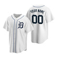Custom Detroit Tigers White AmberGomez Stitched Cool Base Home Jersey