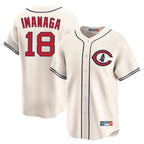 Chicago Cubs #18 Shota Imanaga Player Cream AmberGomez Field of Dreams Limited Home Game Stitched Jerseys