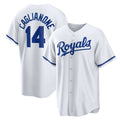 Kansas City Royals #14 Jac Caglianone White AmberGomez Home Replica Jersey