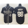 Chicago White Sox #88 Luis Robert Black AmberGomez Cool Base Stitched Jersey