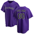 Custom Colorado Rockies Purple AmberGomez Alternate Replica Jersey